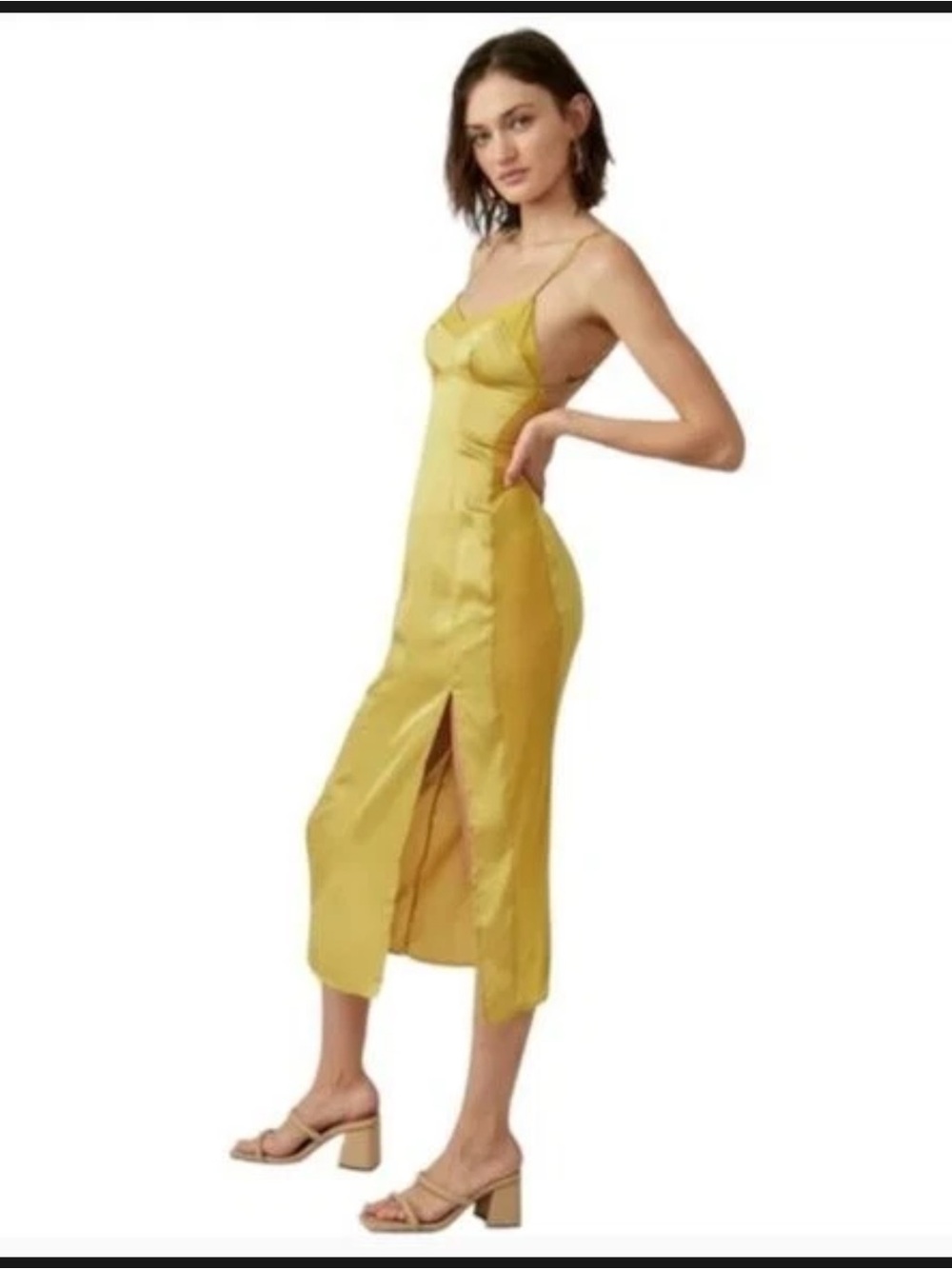 Free people intimately Free City Cool Midi Slip Dress Small